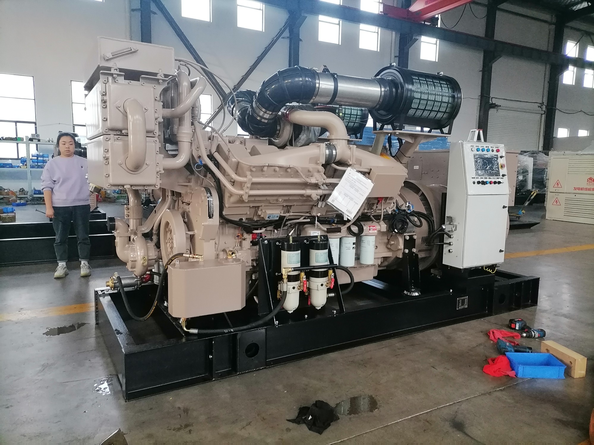 Se instaló un generador diésel silencioso AOTEMU de 200 KW250KVA en la pradera de Ulán Bator.
