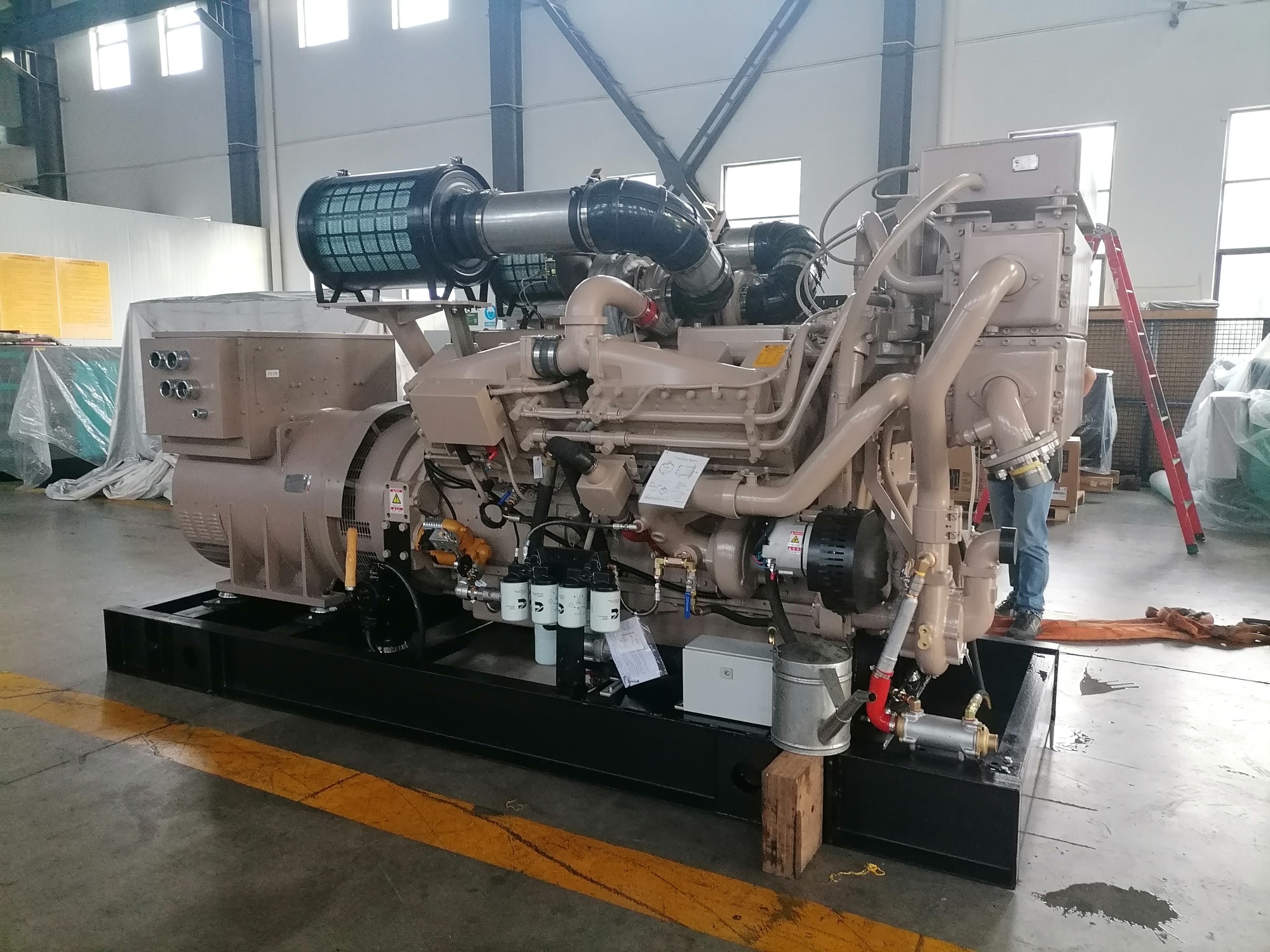 Se instaló un generador diésel silencioso AOTEMU de 200 KW250KVA en la pradera de Ulán Bator.