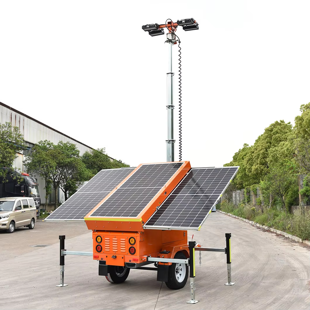 Flujo de trabajo de consultas internacionales para compradores de torres de iluminación Aotemu que comparan los términos de suministro y los datos del producto