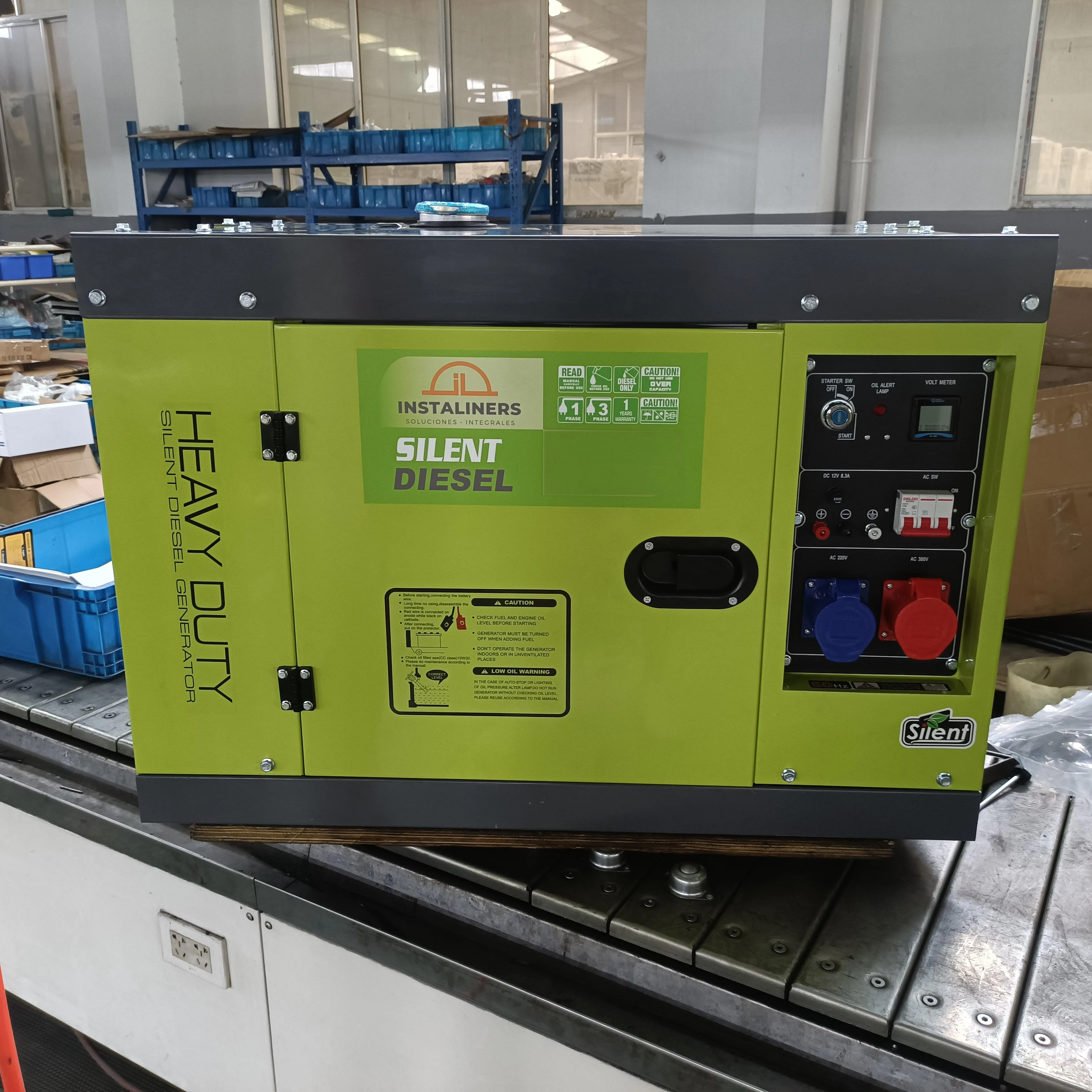 opciones de color OEM, de marca privada y RAL para generadores di&eacute;sel de marco abierto de 5 kW.