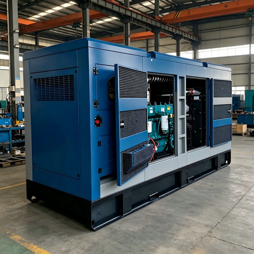 La potencia principal y la potencia de reserva difieren para los generadores diésel de 200 kW